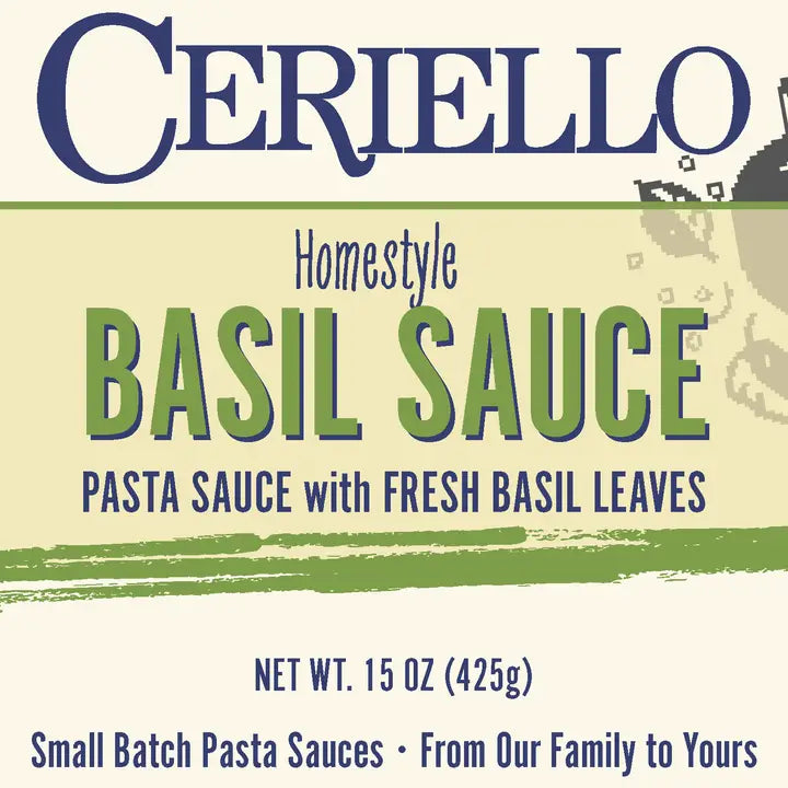 NEW! Homemade Basil Sauce 15oz