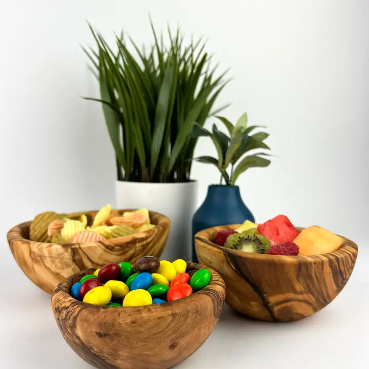 NEW! Small Olive Wood Snack Bowls