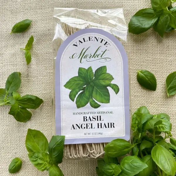 NEW!  Basil Angel Hair / Dry Pasta/ Specialty Pasta