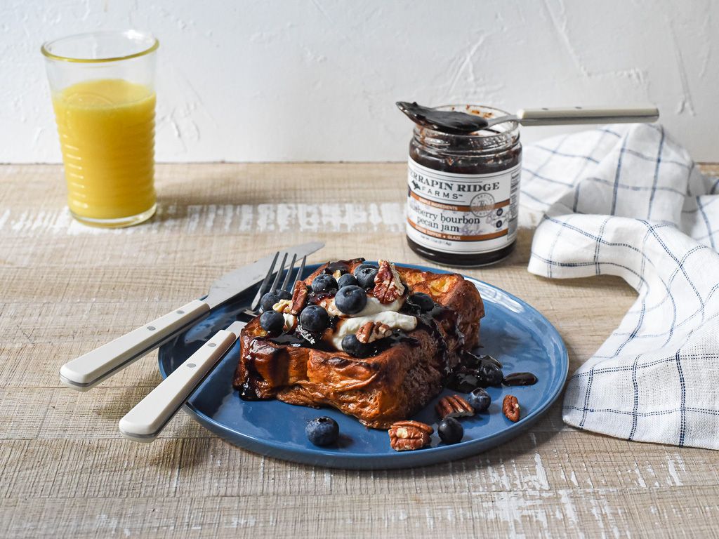 Blueberry Bourbon Pecan Jam  11oz