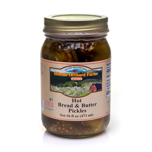 NEW!  Hot Bread & Butter Pickles 16oz