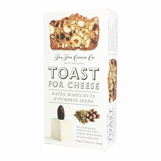 NEW!  Date, Hazelnut & Pumpkin Seed Toast for Cheese/Appetizers