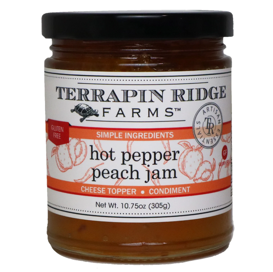 Hot Pepper Peach Jam  10.75 oz