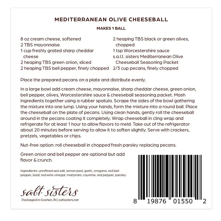 Mediterranean Olive Cheeseball Spice Mix
