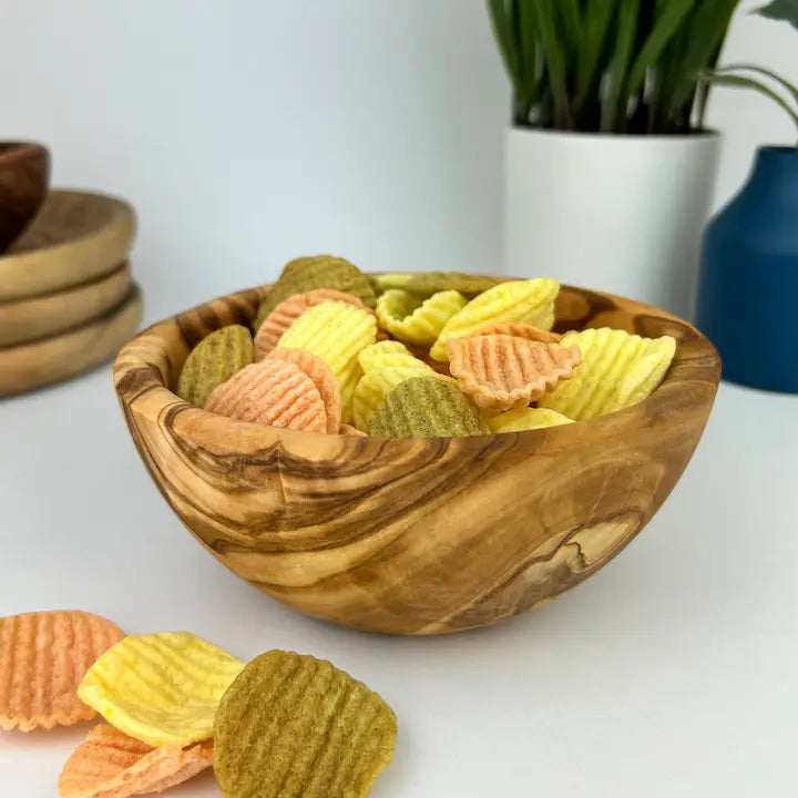 NEW!  Small Olive Wood Snack Bowls