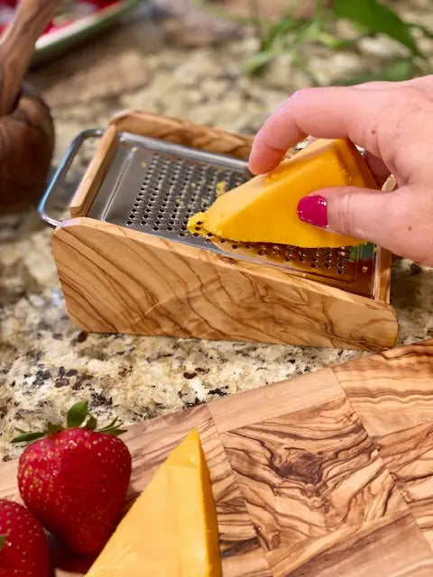 NEW!  Olive Wood Cheese Grater