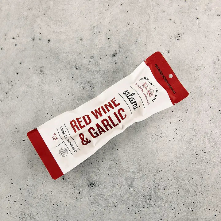 NEW! Red Wine & Garlic Salami Chub