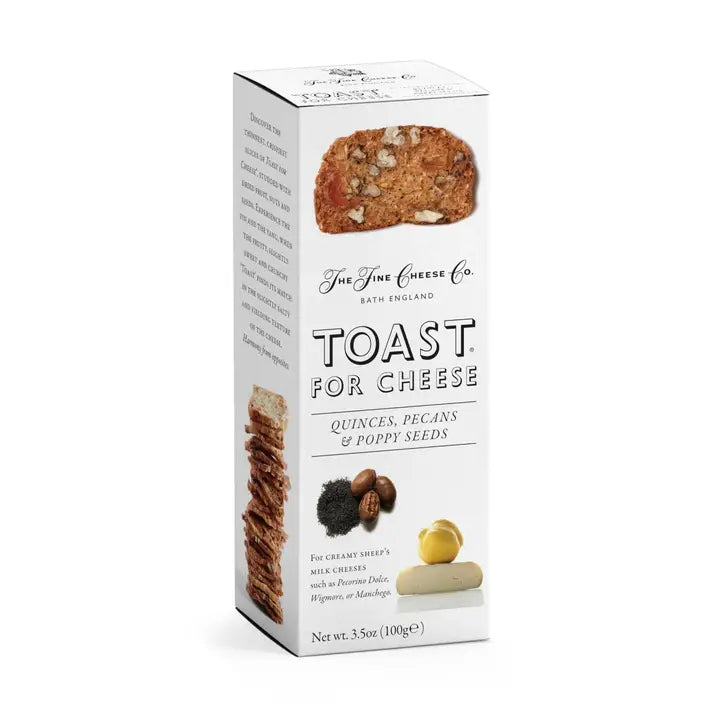 NEW!  Quince, Pecan & Poppy Seed Toast for Cheese/Appetizers